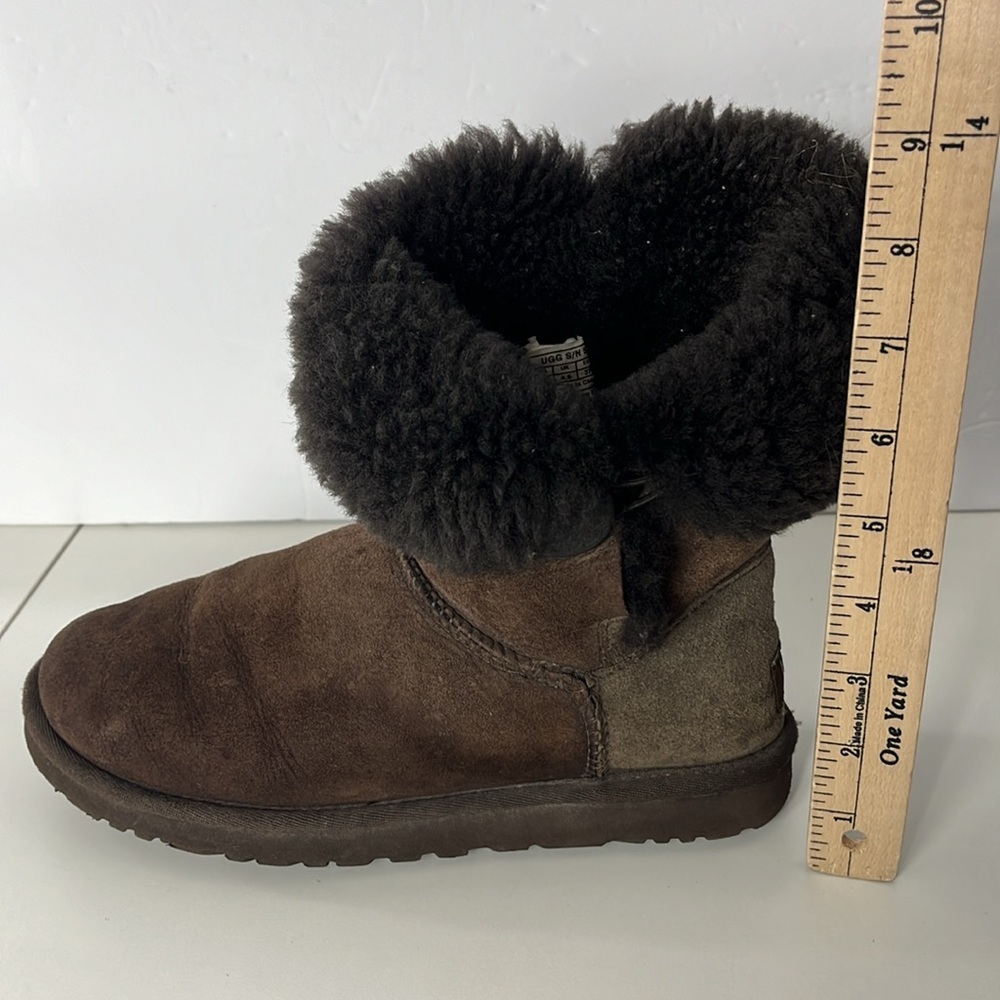 Ugg Chocolate Brown Bailey Button Boot Size Women… - image 8